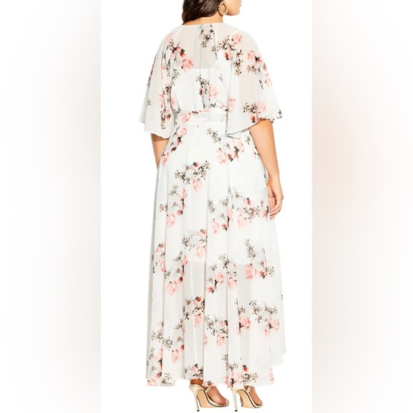 City Chic Lotus Wrap Maxi Dress - Picture 3 of 4